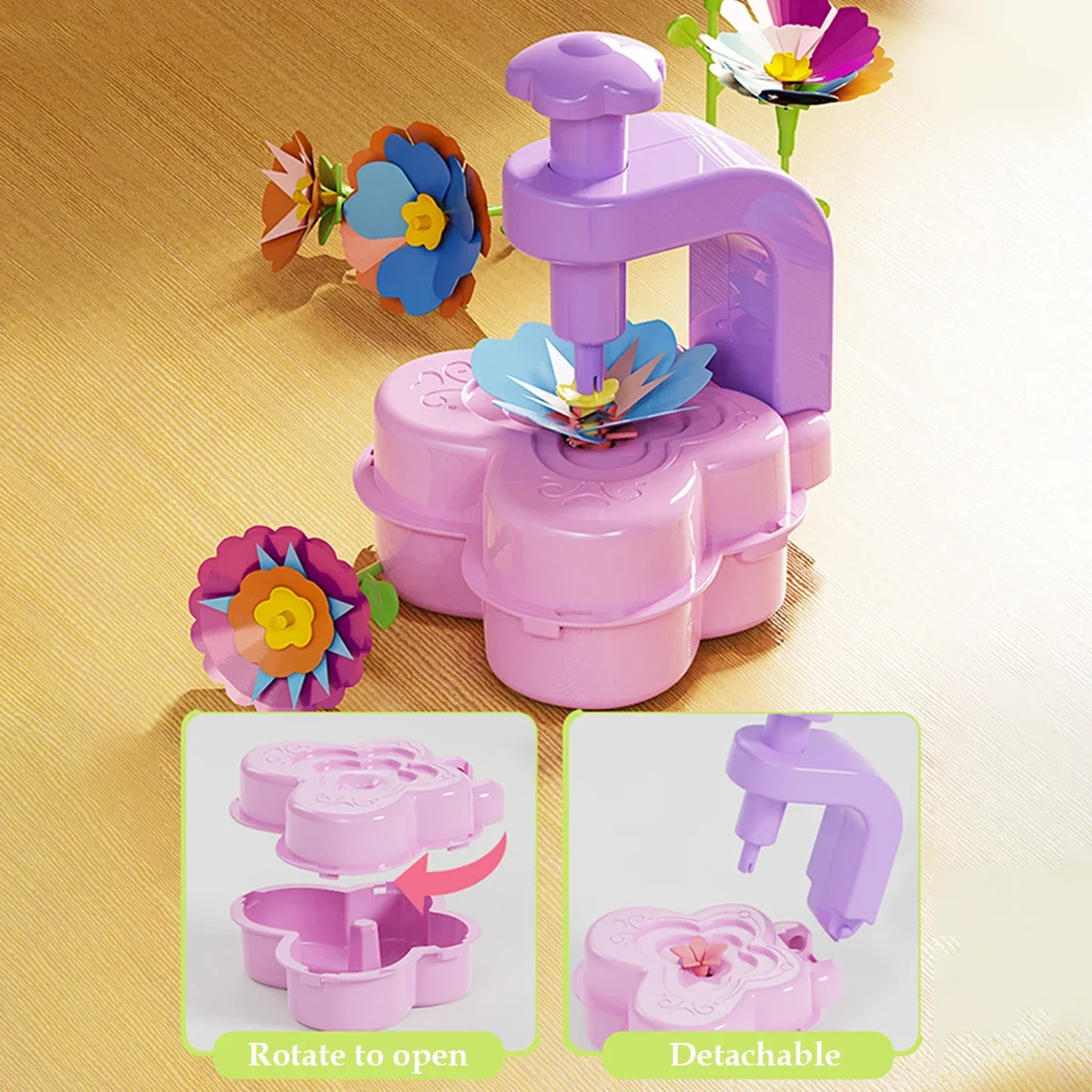 DIY Fabric Flower Bouquets Toys Flower Bouquets for Girls DIY Flower Make Making Craft Kit Educational Kids Gifts