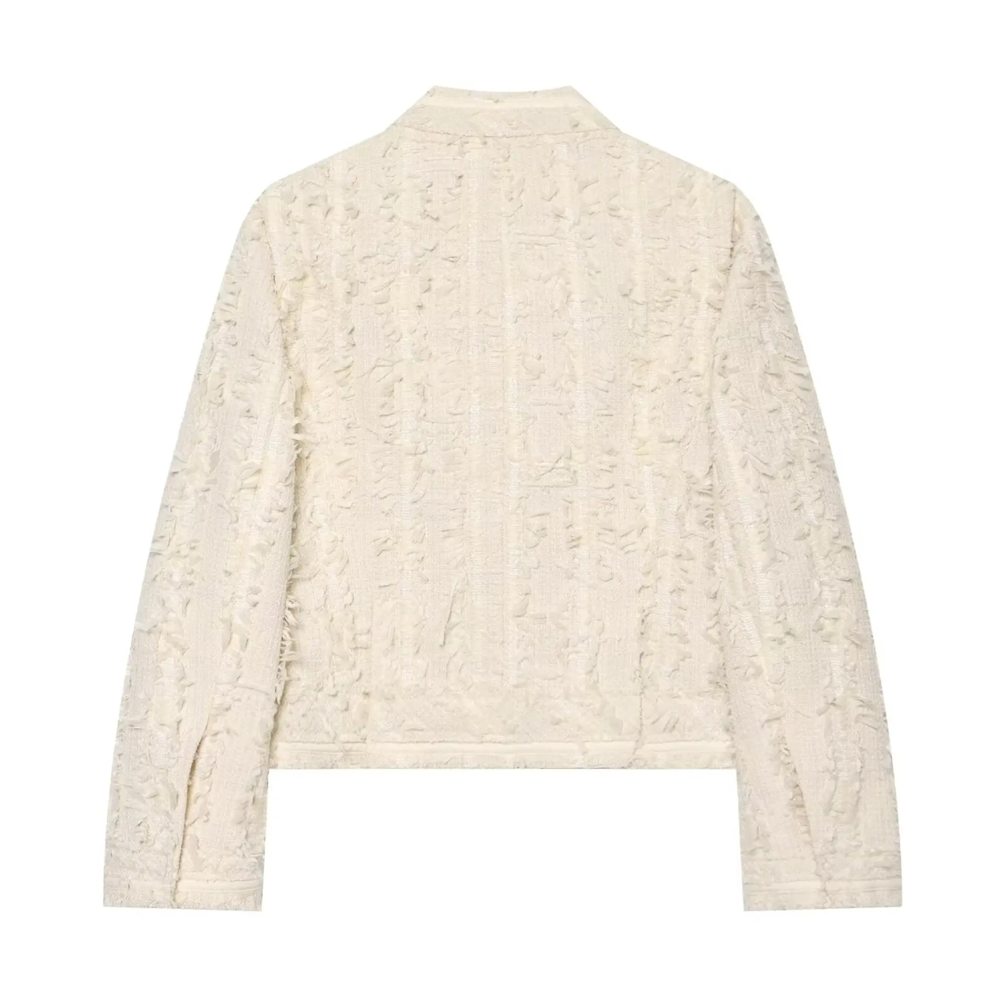 TFMLN 2026 Damen Kurzmantel Elegante Schicke Stehkragen-Jacke Herbst Neu Langarm Anzugjacke Pendler-Oberbekleidung – Detail 3