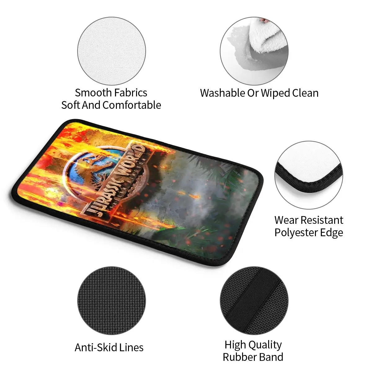 وسادة غطاء مسند الذراع العالمية من Jurassic World لوحدة التحكم المركزية للسيارة، ملحقات ديكور السيارة مناسبة لمعظم السيارات #5