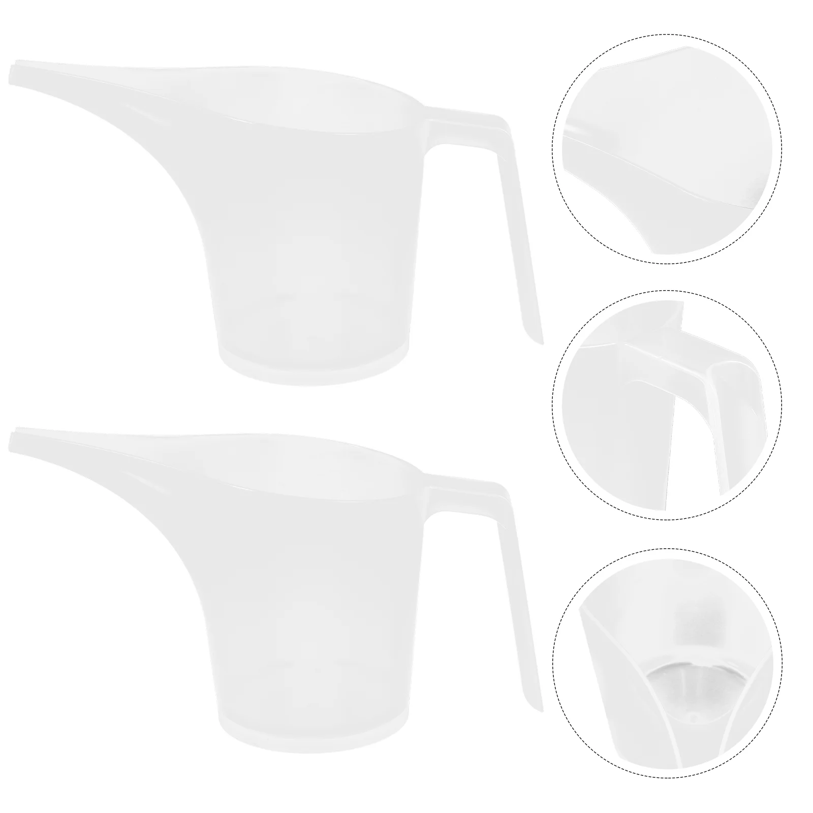

2pcs Cup Measuring Funnel Pitcher Candy Color with Scale Daily Kitchen Ware Supplies (Random Color) Measure Cup