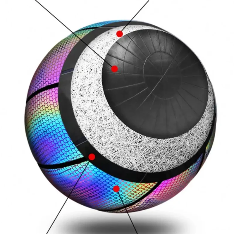 Shoous Basketball Match Training, PU non ald, absorbant l'humidité, matériau en cuir souple, résistant à l'usure, avec bol d'air, n ° 7, 1 pièce
