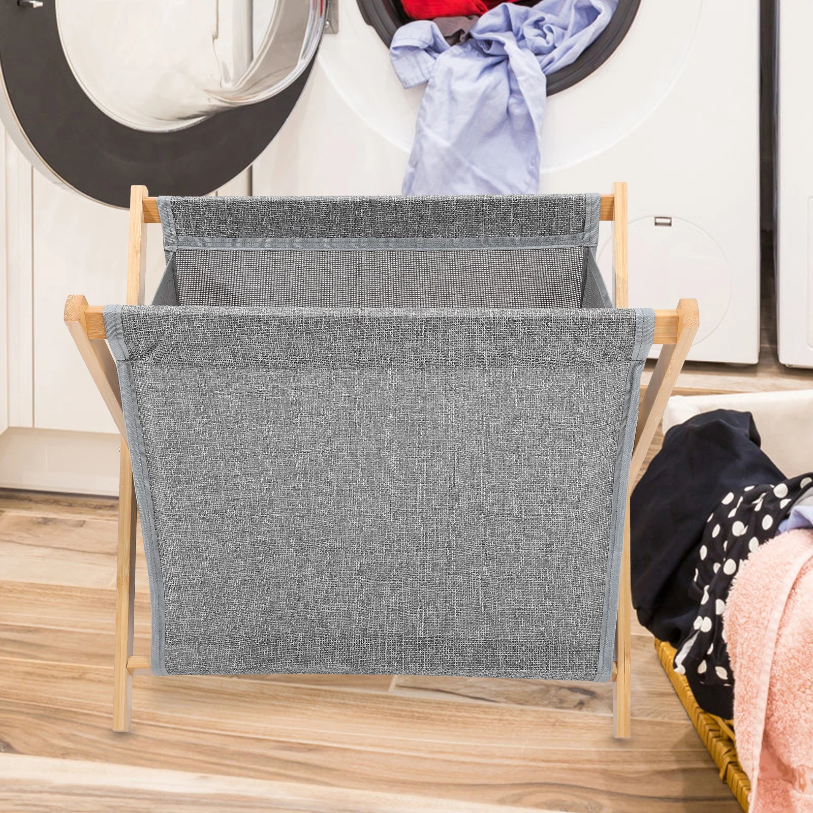 

Laundry Basket Foldable Dirty Clothes Hamper for Home Dorm Clothes Sundries Storage Laundry Basket Sundries Holder