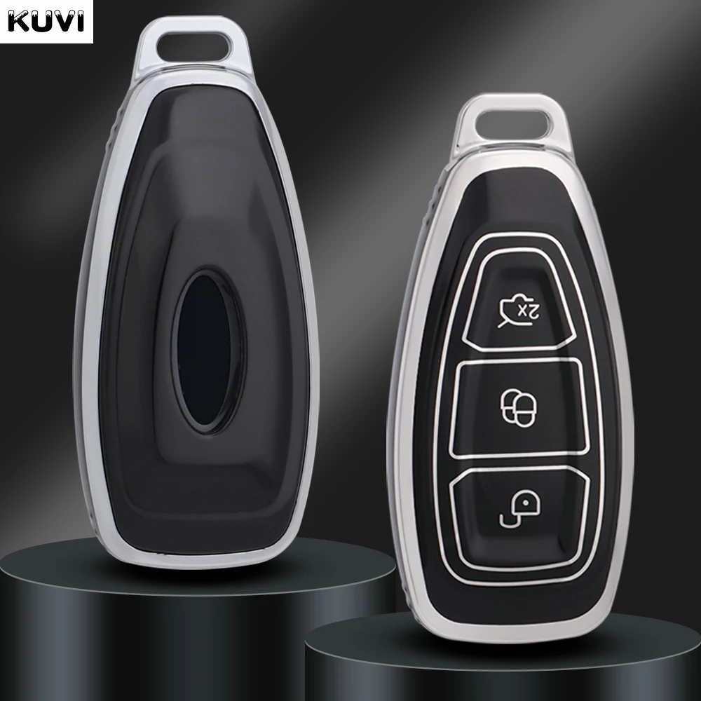 10 Unidades/Lote, Funda Protectora de TPU para Llave Inteligente de Coche, Carcasa para Ford C-Max, Mondeo, Kuga, Fiesta, Titanium, Ford Focus 3, 4, ST, MK3, MK4