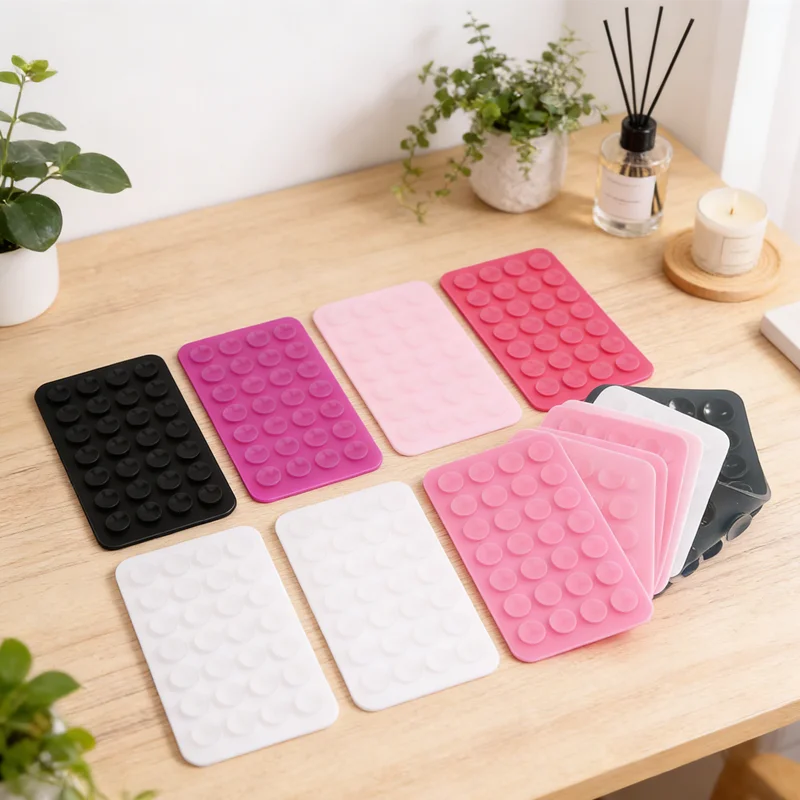 1PC Self-Adhesive Backed Suction Pad Double Sided Silicone Suction Cup Fixed Pad for Mobile Phone Holder Fixture Accessories
