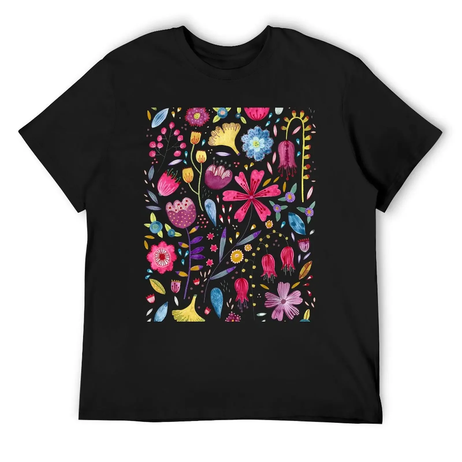 Autumn Hedgerow Flowers T-Shirt quick-drying gifts for boyfriend mens designer t shirt