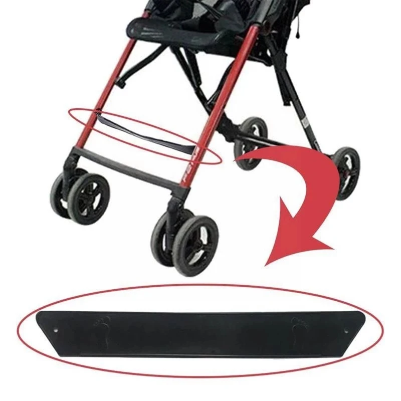 Carrinho bebê antiderrapante com pedal, acessórios para carrinho bebê antiderrapante, apoio para os pés, compacto, leve,