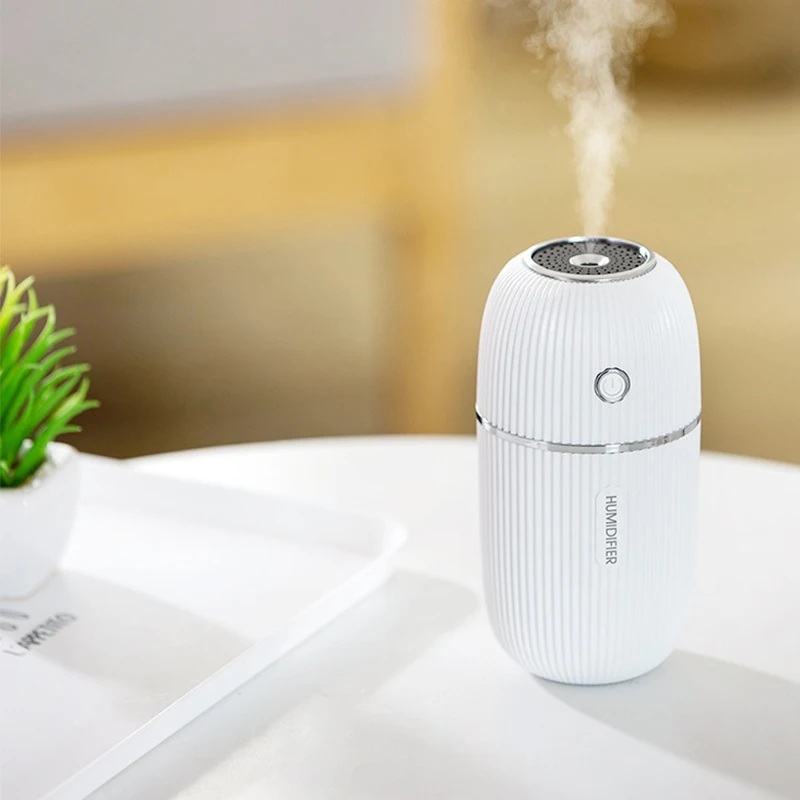 بالموجات فوق الصوتية USB الملونة مصباح لتهيئة الجو سطح المكتب رومانسية اللون ليلة مصباح ضباب صانع المرطب المحمولة 300 مللي المرطب