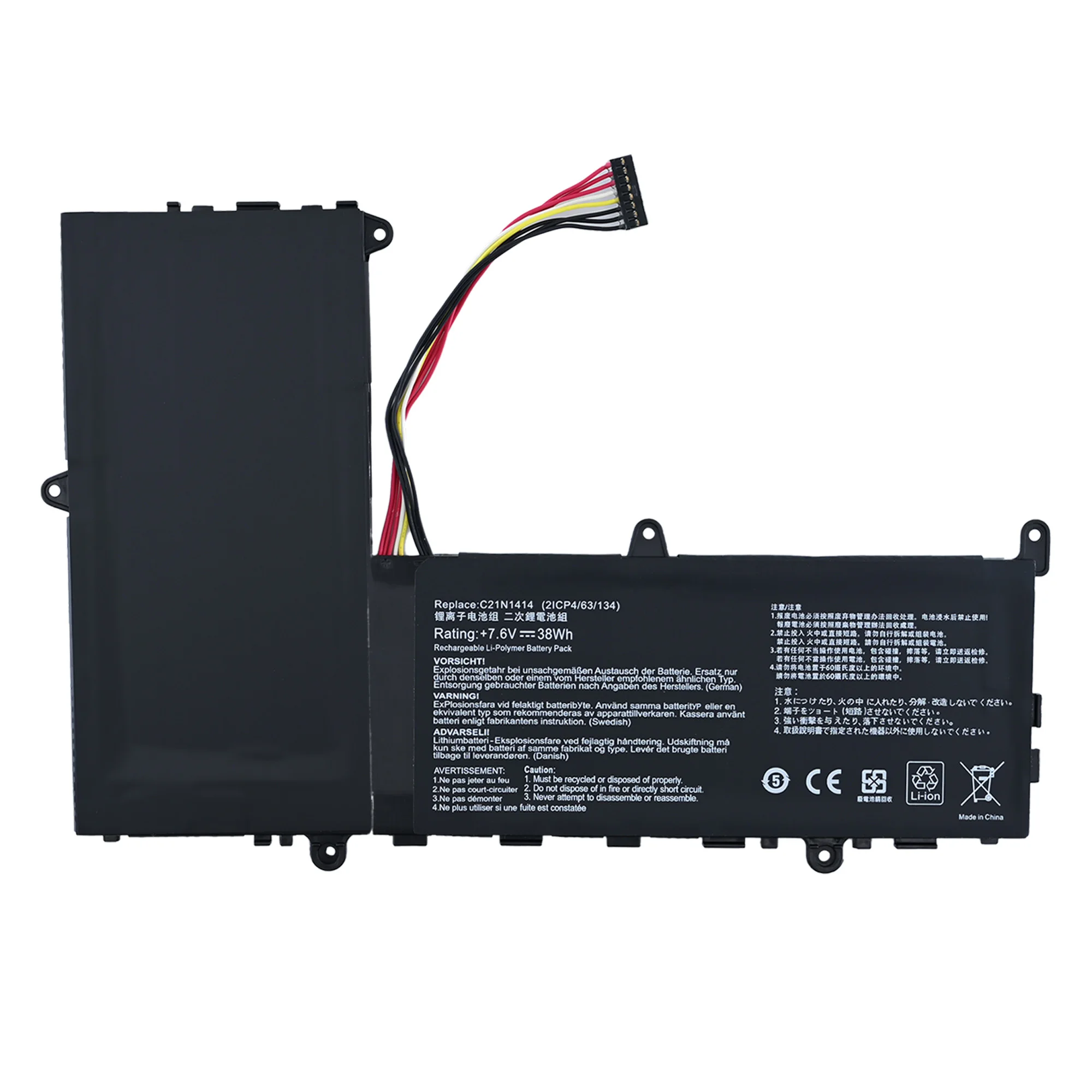 New C21N1414 Laptop Battery For Asus Sicongben Eeebook X205T X205TA F205TA 7.6V 38Wh
