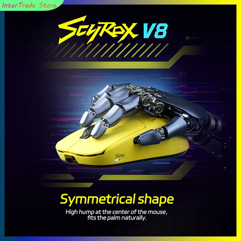 

Scyrox V8/V8S Gaming Mouse Wireless 36g Lightweight 8K Polling PAW3950 Sensor Ergonomic FPS Esports Peripheral PC Mouse