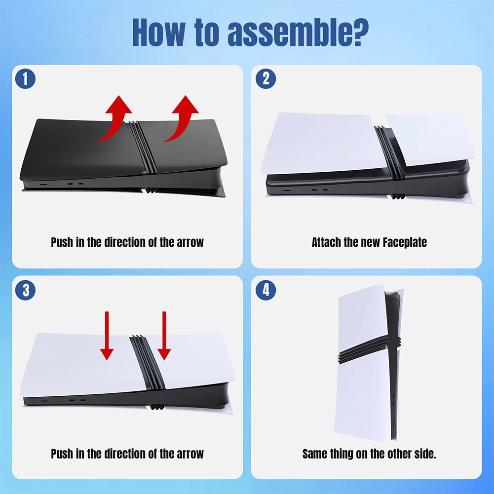 แผ่นสําหรับ PS5 Pro Disc/Digital Edition คอนโซลแผงเชลล์ Anti-Scratch ard Shell แผ่นคอนโซลป้องกันฝุ่น