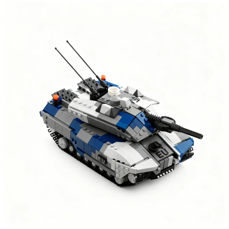 2826pcs MOC City Police EU Challenger 5 Main Battle Tank Model Toys Building Blocks Christmas Gift Architecture Education Craft