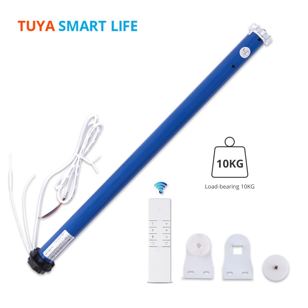 Tuya WiFi 2N Smart Roller Shade Blinds Motor for 38mm Tube Alexa Google Home Yandex Control Zemismart Electric Curtain Motors