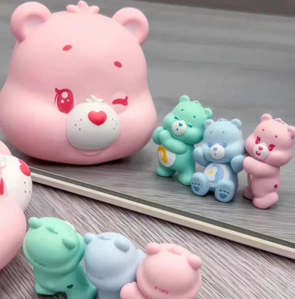 

FUNISM Care Bears Micro Light Daily Series Blind Box Cute Bear Beads Figurine Kawaii Model Toys Desktop Ornaments Kids Gifts