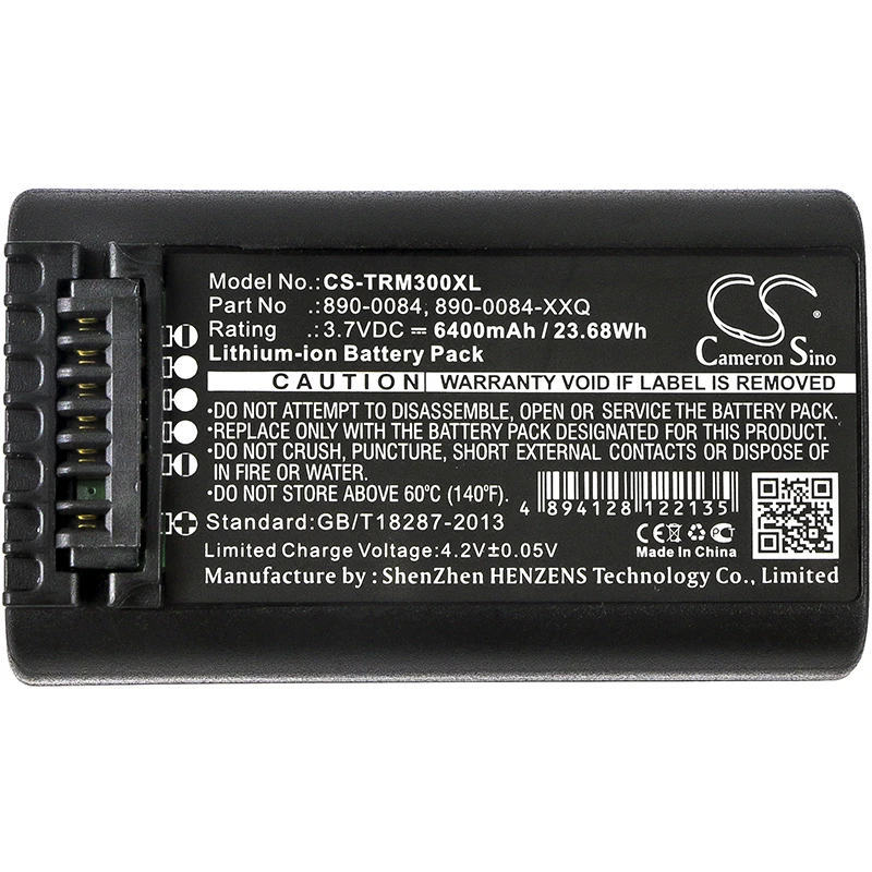 Cameron Sino 6400mAh Battery For Trimble 108571-00 53708-00 53708-PRN 890-0084 890-0084-XXQ 990651-004277 993251-MY ACCAA-101