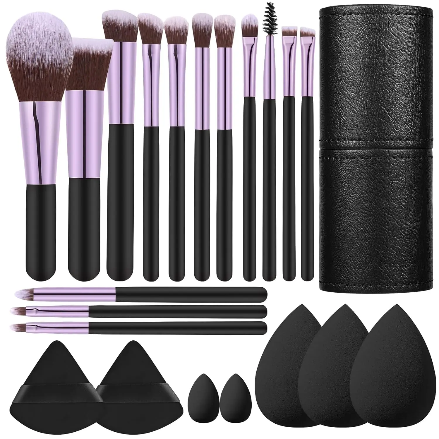 

14PCS Makeup Brusher Set Eye shadows Highlight Concealers Contouring Foundation Setting Powder Blending Soft Makeup Brushes Tool
