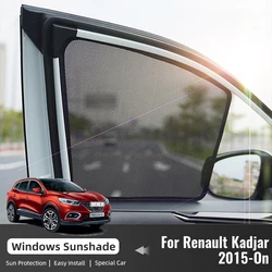 For Renault Kadjar 2015-2023 Magnetic Car Sunshade Customized Side Window Curtain Sun Shield Visor Front Windshield Accessories