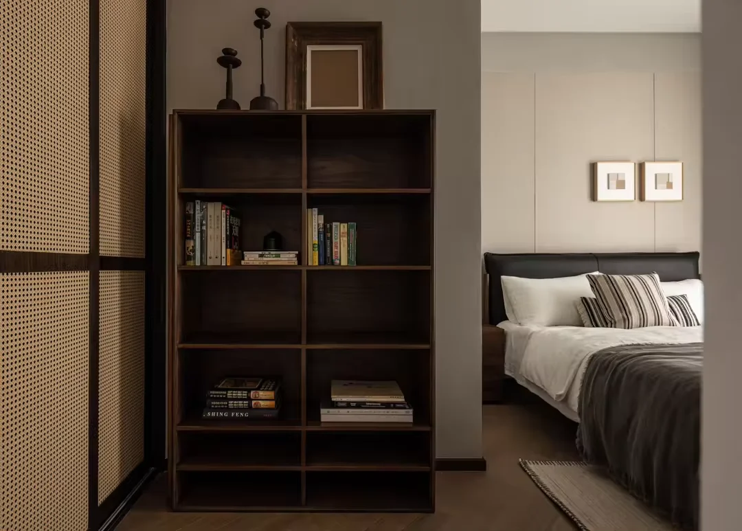 Sanhai Design d'interni Appartamento in stile conciso contemporaneo Piano per tutta la casa Piano principale di resa 3D Disegno di costruzione