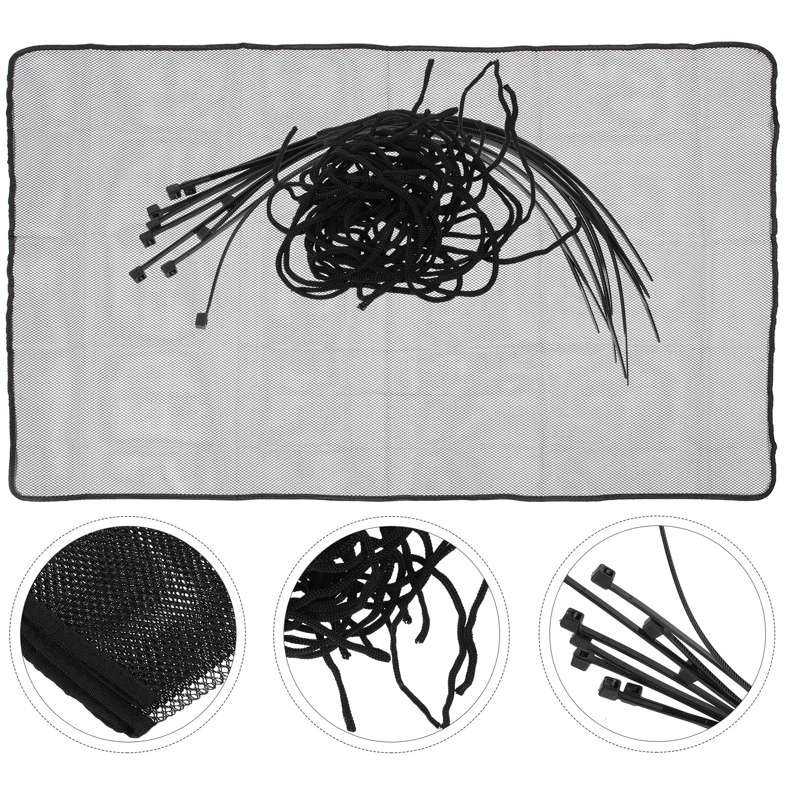 

1Set Banister Guard Baby Railing Net Mesh Guard Balcony Screen 1.5x0.9m Sturdy Safety Net for Children Pets Indoor Outdoor Use