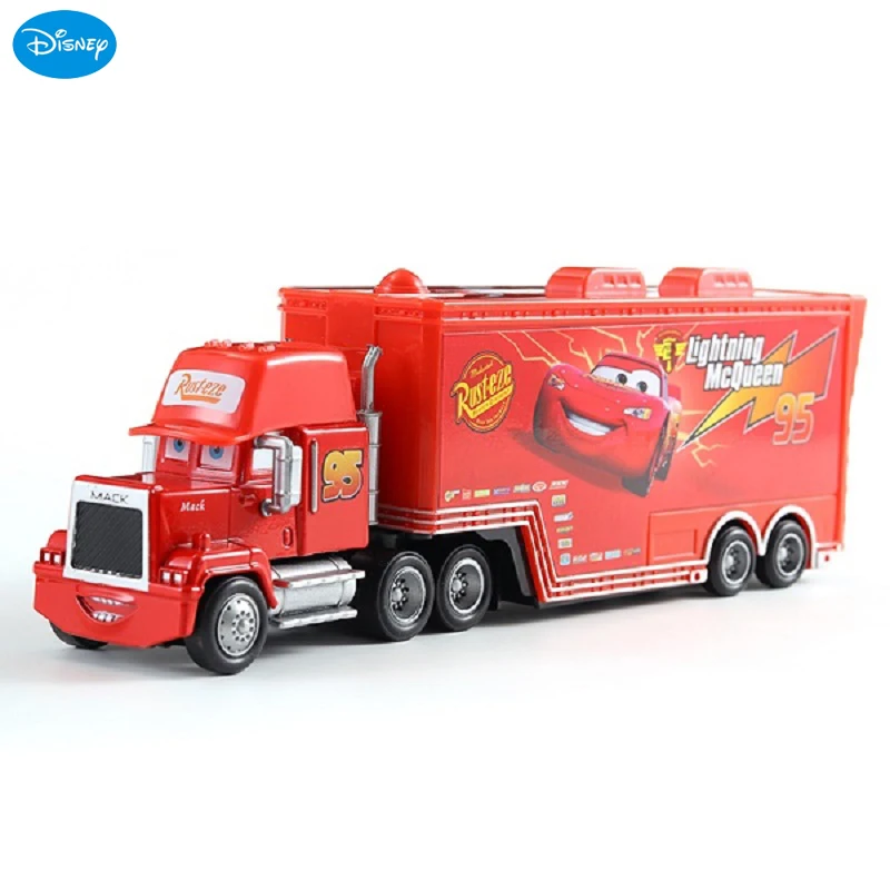 Disney Pixar Racing 2 3 juguete relámpago McQueen Jackson Storm tío Mike Mack camión 1:55 coche de juguete de aleación niños regalos de cumpleaños