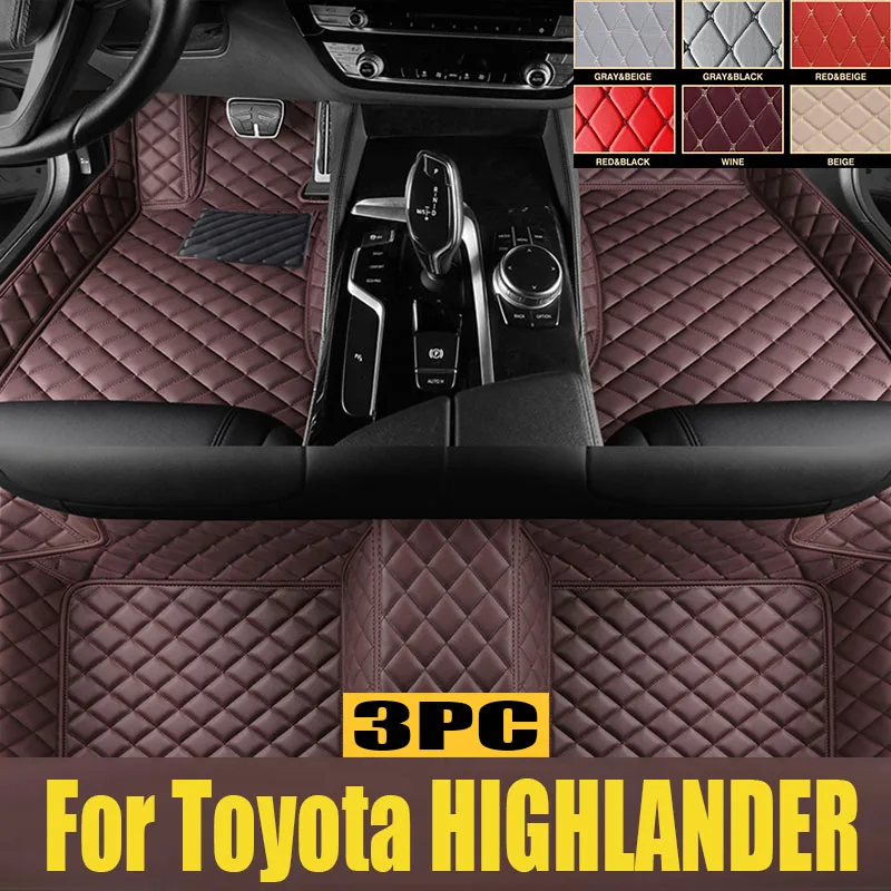 

For Toyota HIGHLANDER XU70 2020-2023 5 Seats Auto Car Floor Mats All-Weather TPE Foot Mats Odorless Pad Tray trunk mat