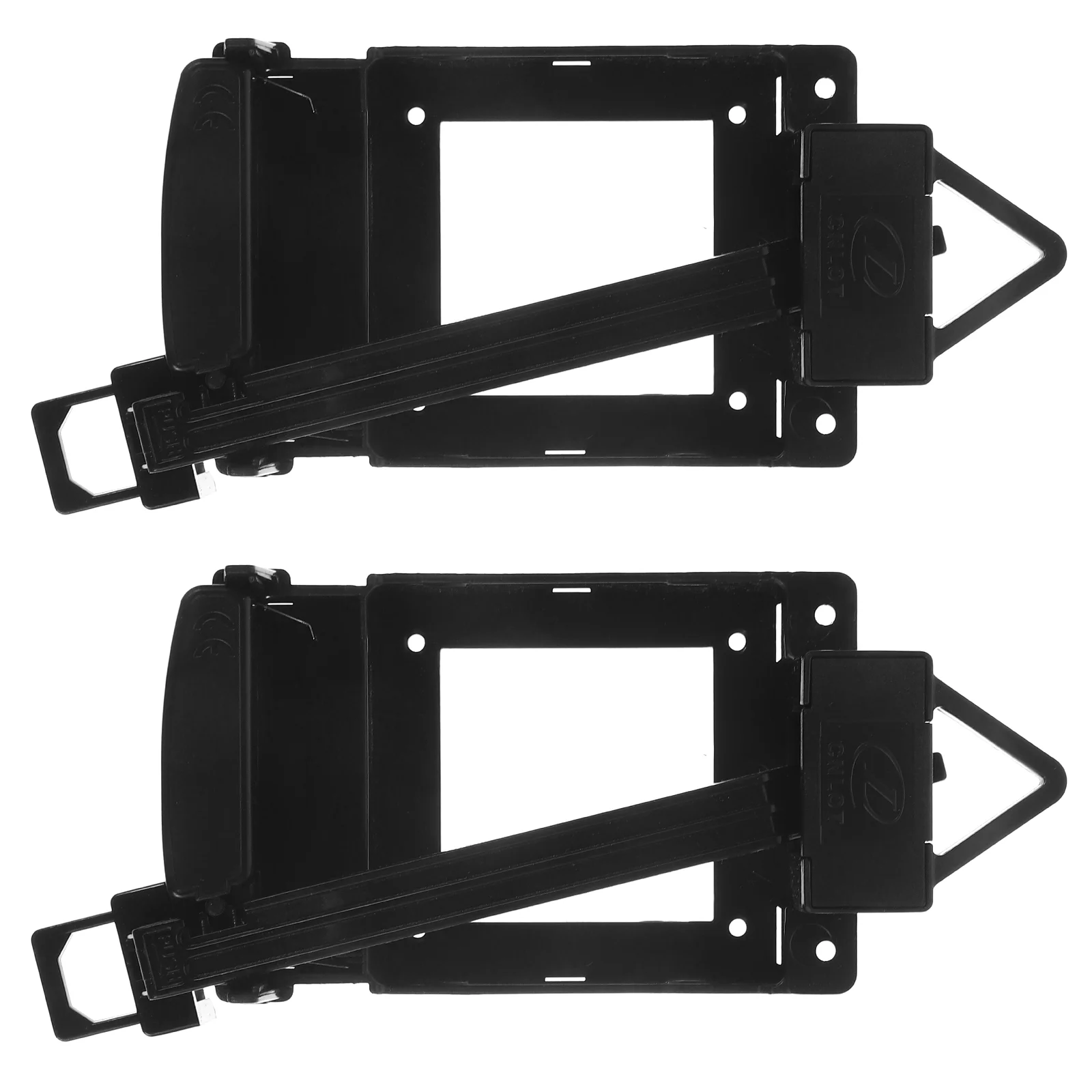 

2 Pcs Black Pendulum Swing Replacement Parts Quartz Mechanism Case for Wall Clocks Heavy Duty Repair Kit