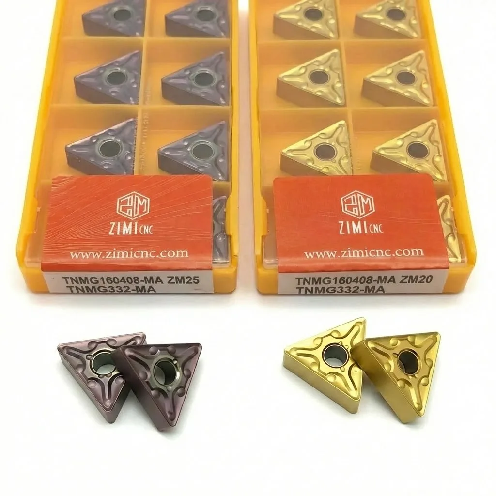 10pcs TNMG160404 TNMG160408 MA Carbide Insert CNC Lathe Turning Cutter Tool Blade for Steel Stainless