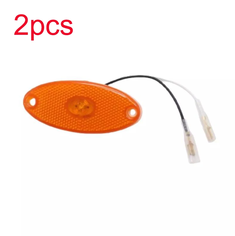 2 pièces 12v ambre ovale Led feu de position latéral lumière pour Jokon Smlr2012 caravane feux latéraux camping-car caravane accessoires lumières pièces