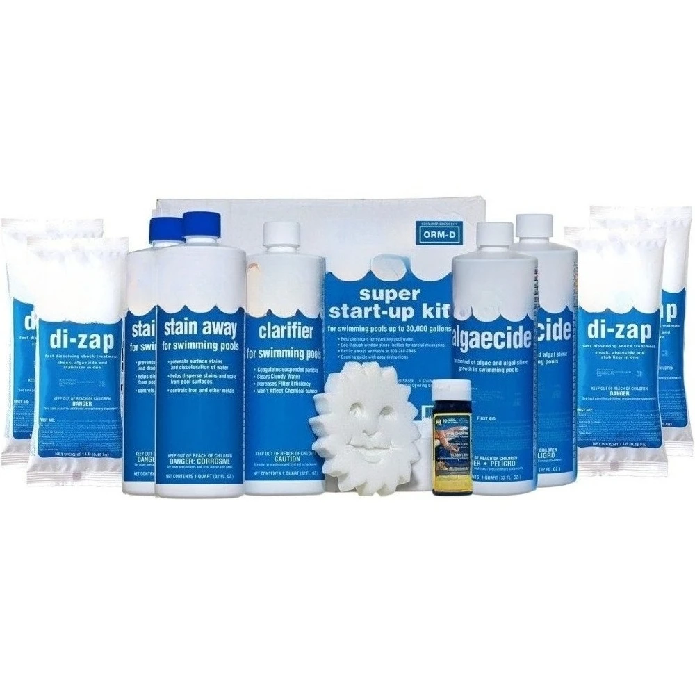 

Pool Super Opening Chemical Start Up Kit for Above Ground and In-Ground Swimming Pools up to 35000 Gallons