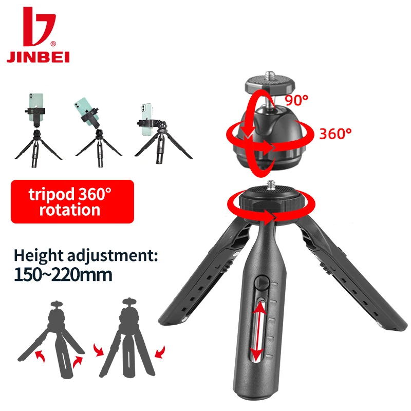 JINBEI L-22 MT-28 Tripod Octopus Flexible Stand Phone Camera Table Desk Mini Smartphone Dslr Portable Bracket with 1/4'' Screw