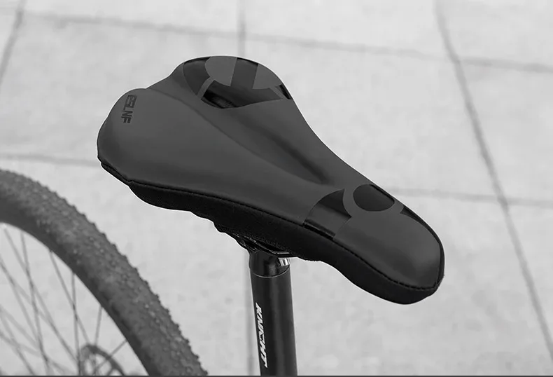 ESLNF Gel Soft Bike Anti-Rutsch-wasserdichter Sattelbezug Kissen gepolstert Sport Fahrrad Outdoor Stoßdämpfung gepolsterter Sitzbezug – Detail 4