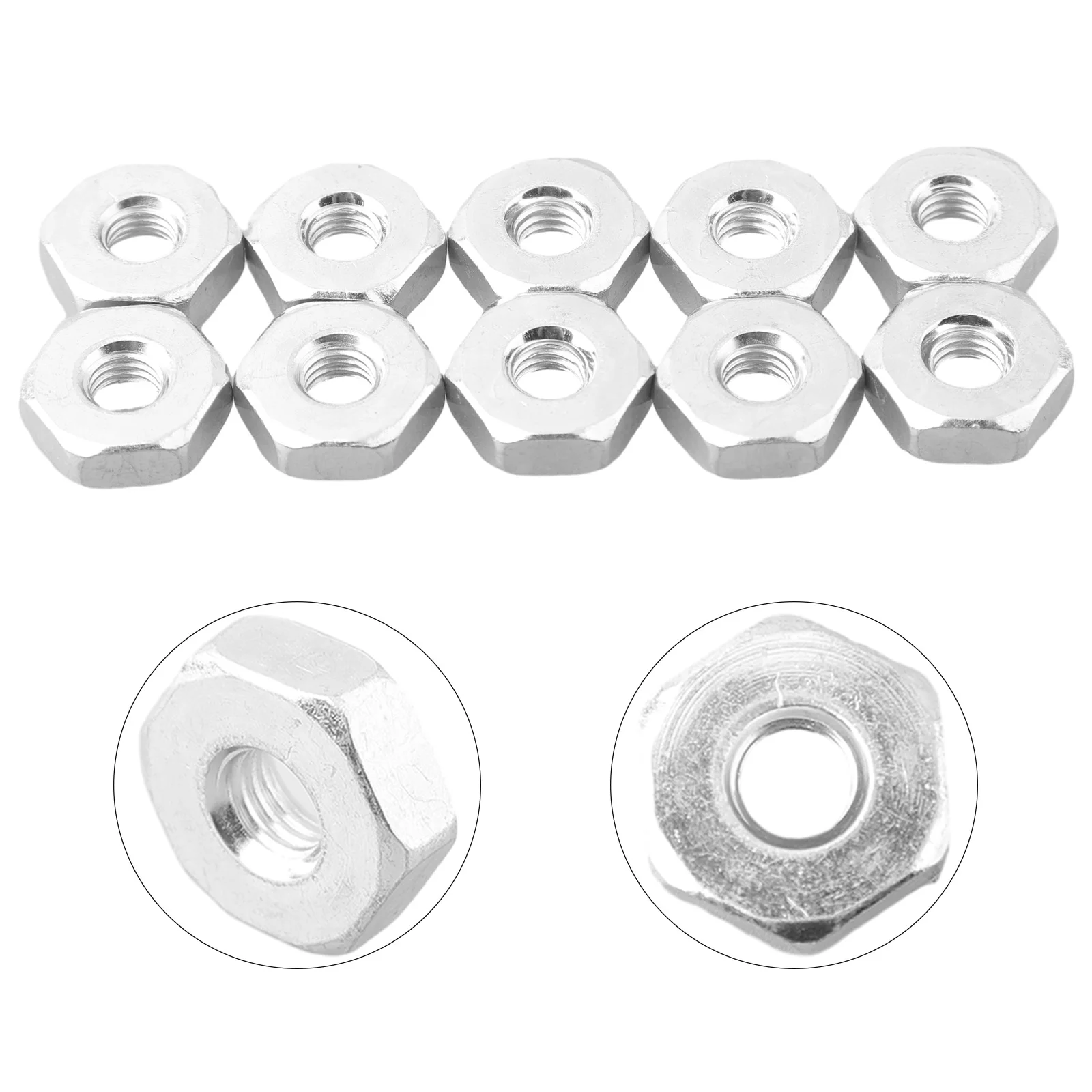 10pcs M8 Guide Bar Nuts Fit For MS 180 250 381 361 440 660 Chainsaw Parts Thread Guide Bar Nuts Chainsaw Parts