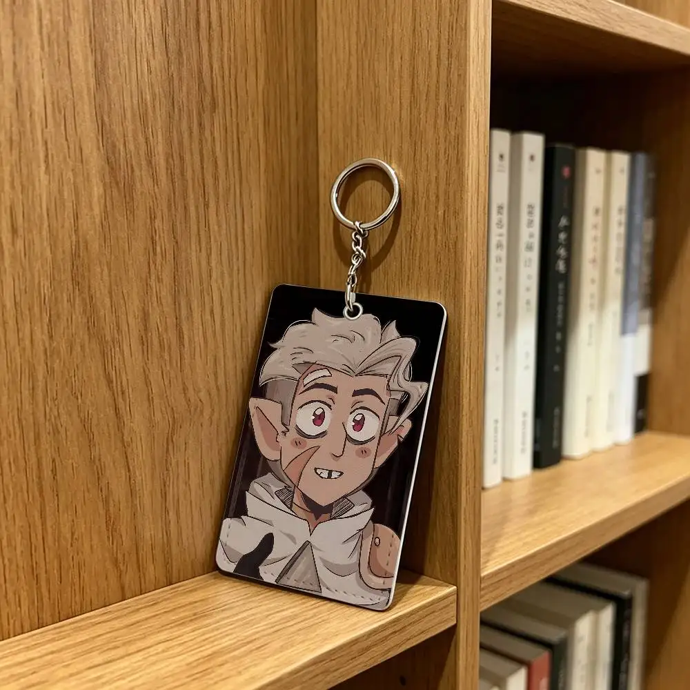 T-The O-Owl House H-Hunter Card Case Leather Card Holder Keychain Key Ring Door Access Tags ID Card Case Keychain view 5