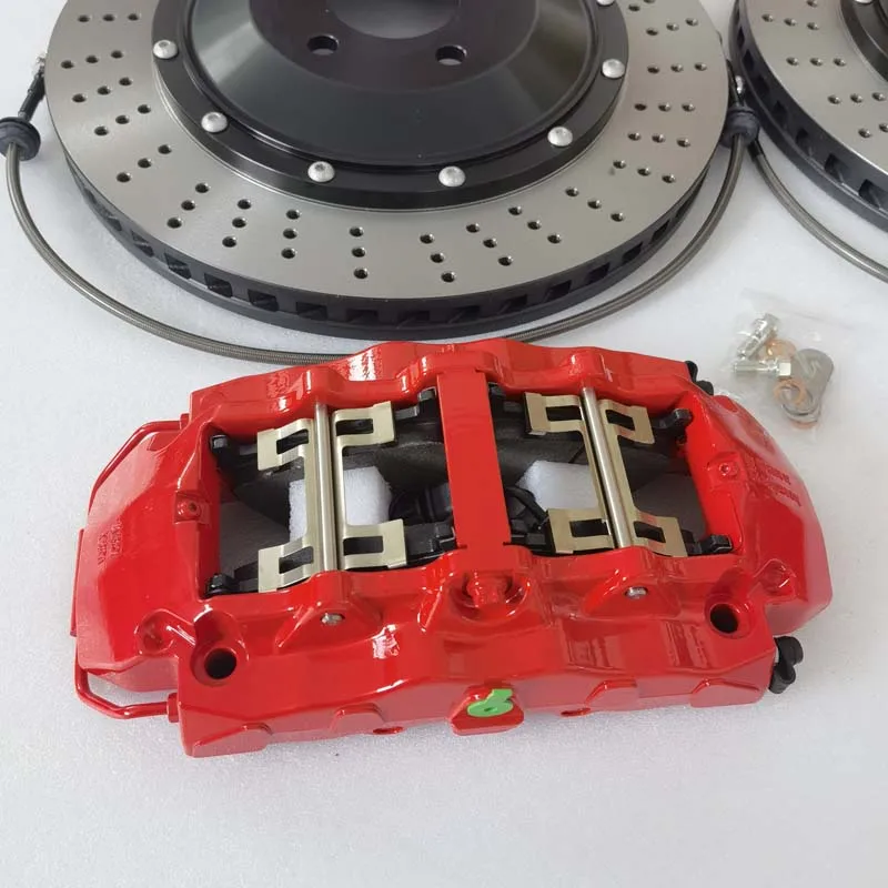 

Front Brake Kit 8 Piston Caliper with 405x34mm Disc Rotor OEM Upgraded Brake Caliper for BMW Land Rover Range 20 Inch Wheel