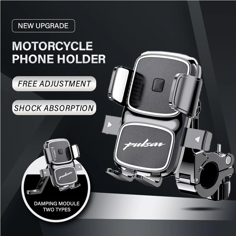 360° Rotatable Motorcycle Phone Holder for Pulsar Bajaj Dominar 400 Pulsar 200 NS 200 RS AS upgrade GPS Stand Bracket