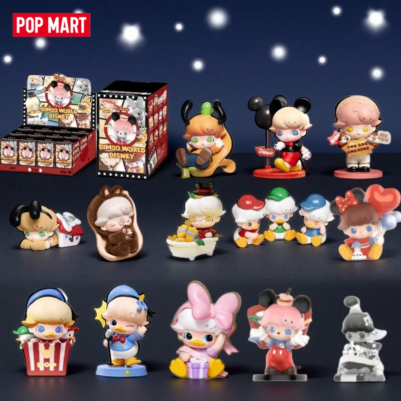 

Dimoo World Disney Series POPMART Genuine Blind Box Cartoon Model Doll Sweet Cute Trendy Toy Gift Mystery Box Home Decoration
