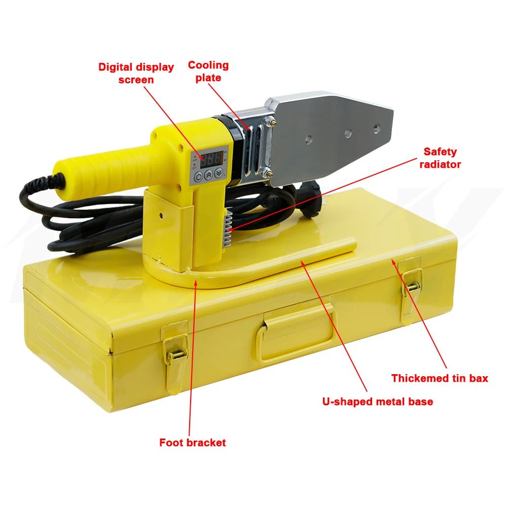 PB/PP/PE/PPR Pipe Welding Machine 600W-1000W pvc pipe soldering iron Plastic Welding Heating Hot Melting Tool