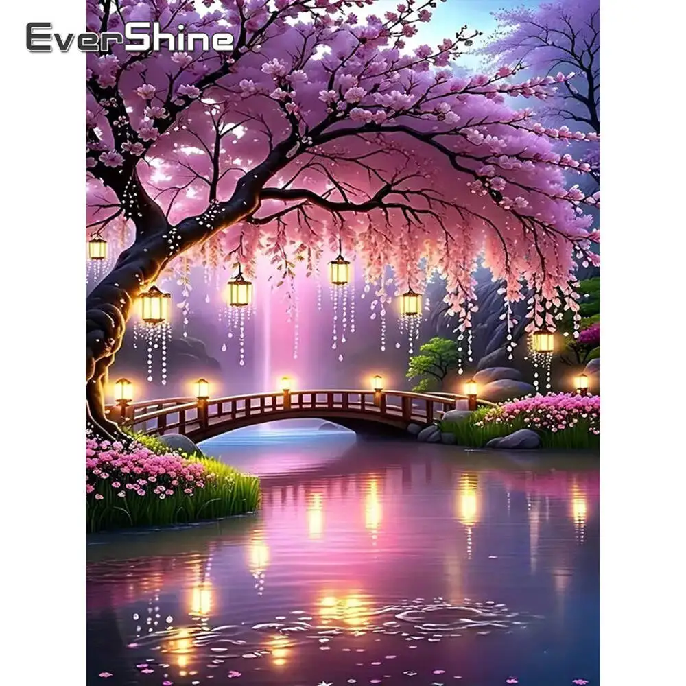 Evershine Diamant-Malerei, Hund, Tier, Strass-Bilder, Cartoon-Diamant-Stickerei, Brücke, buntes Kunsthandwerk, handgefertigtes Geschenk