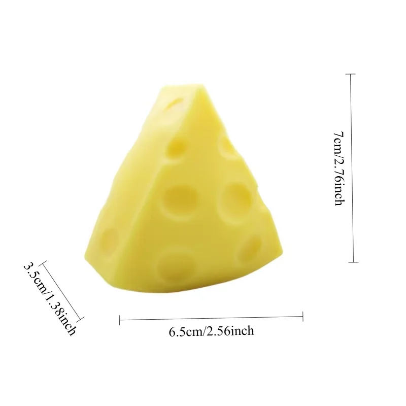 Käse-Squishy-Spielzeug: Realistisches, weiches, niedliches Anti-Stress-Käse-Quetschspielzeug mit langsamem Rückprall für Erwachsene