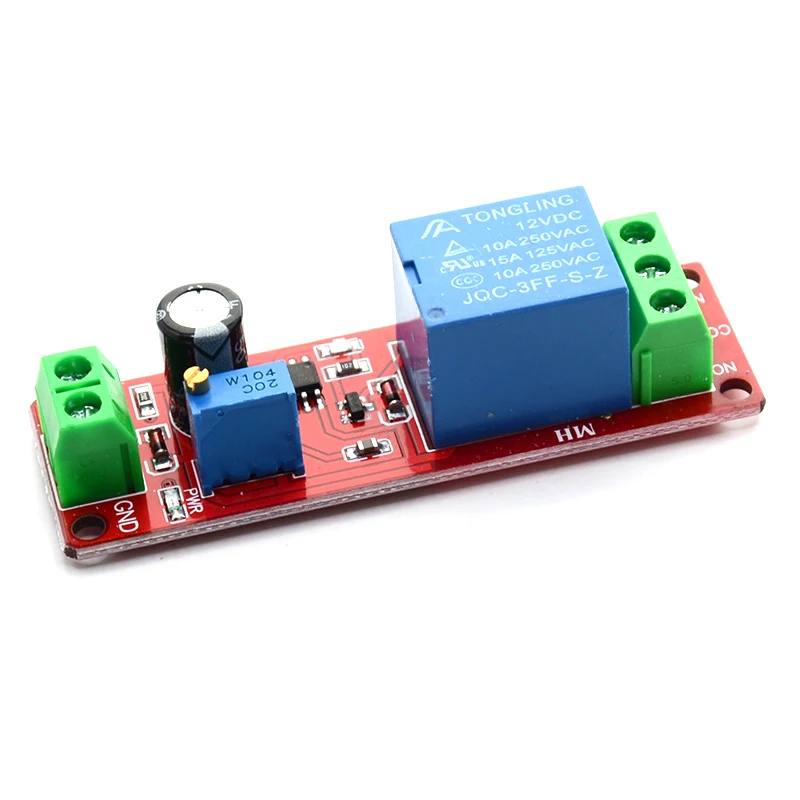 NE555 Timer Switch Adjustable Module Time delay relay Module DC 5V / 12V Delay Connect / Disconnect relay shield for arduino