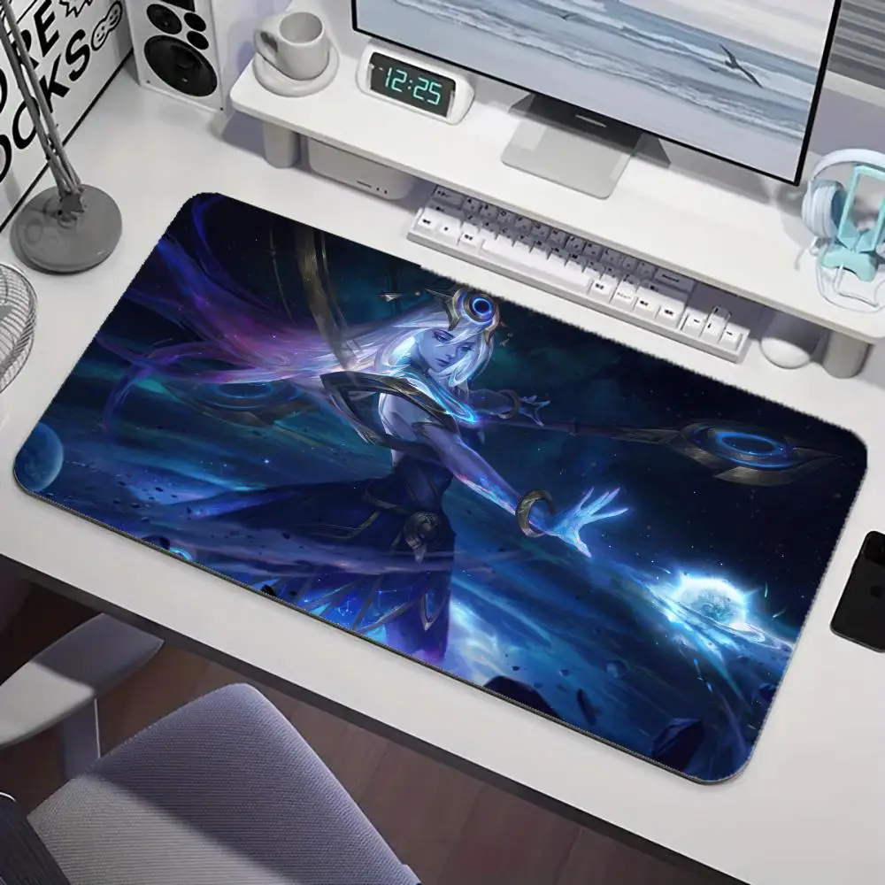 

League of Legends Mouse Pad Large Rubber Anti-slip Desk Accessories Anime Girl Mousepad for Office&Gamer Keyboard Mats Decor Mat