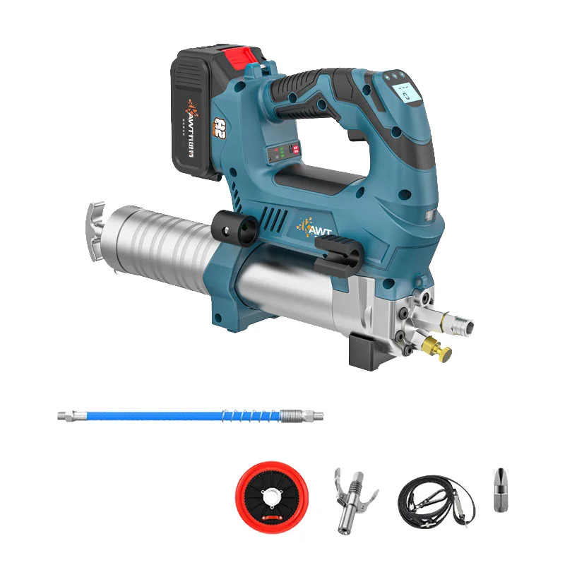 Cavitt Factory Price Professional Brushless Metal Tube Grease Gun 12000psi Electric Cordless Lithium Battery 18V/21V Power Tool