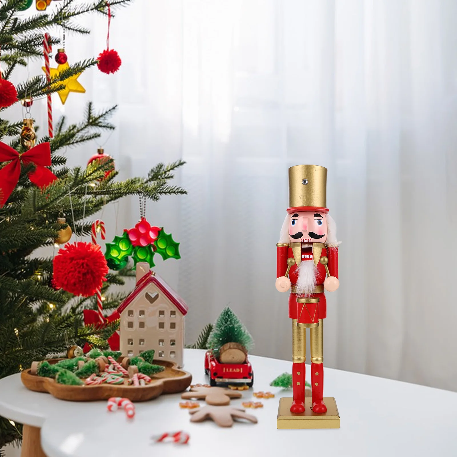 

Nutcracker Ornament Christmas Ornaments German Nutcrackers Soldiers Wood Holiday Mantel Decor 38 Cm
