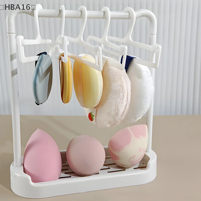 5/10Pcs Makeup Sponges Drying Rack Cosmetic Powder Puff Storage Hanger Beauty Egg Organizer