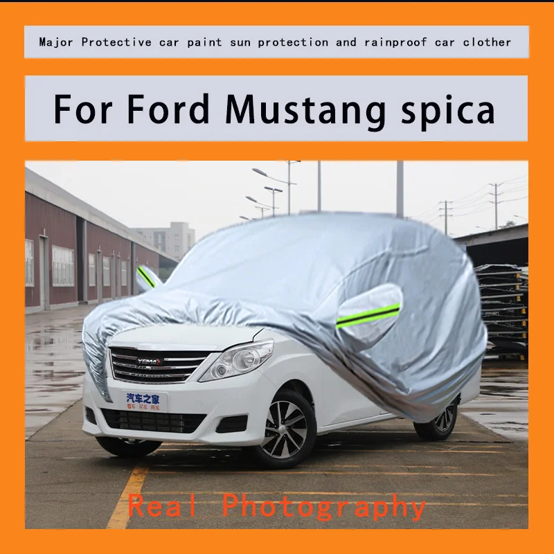 

﻿﻿For Ford Mustang spica Car Covers Outdoor Waterproof Dustproof Sun Rain Snow Protection Thick Oxford Cloth Full Outer Cover