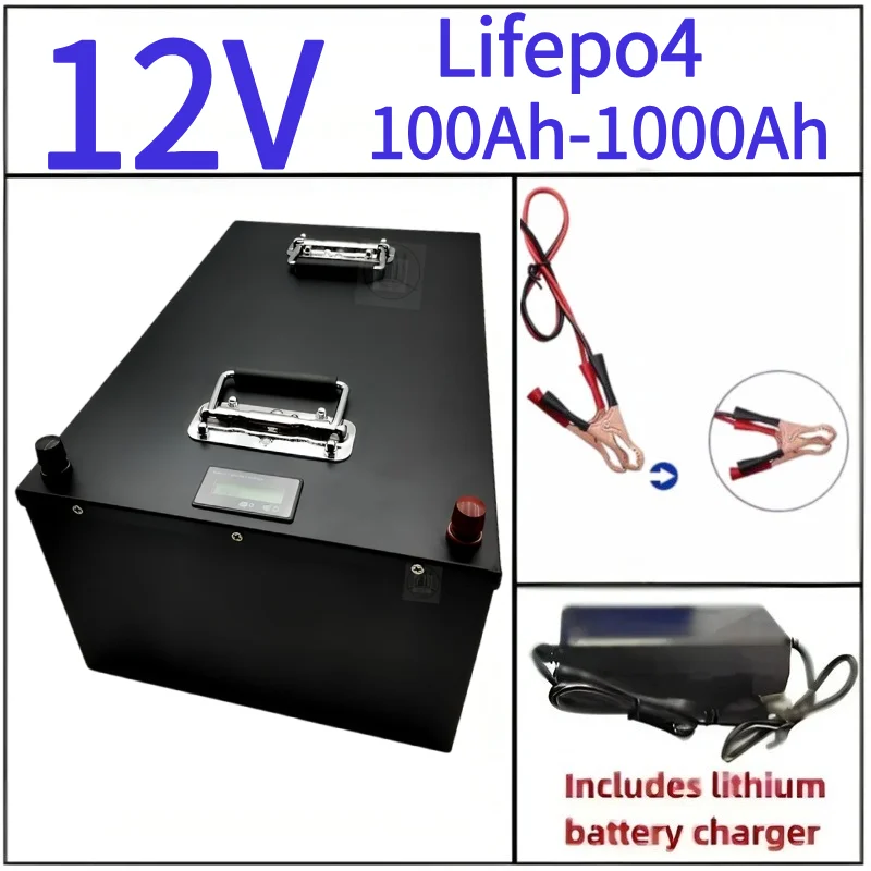 

BMS 4S 12V 100Ah 80Ah 120Ah 150Ah 200Ah 300Ah 400Ah-1000Ah Lifepo4 Battery for 1200W Off-Grid UPS Boat Solar Panel Outdoor