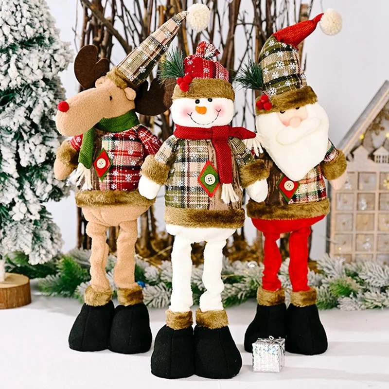 Christmas Gnomes Scalable Long Legs Scandinavian Ornaments Dwarf Handmade Elf Home Halloween Christmas Home Decor Holiday Gifts