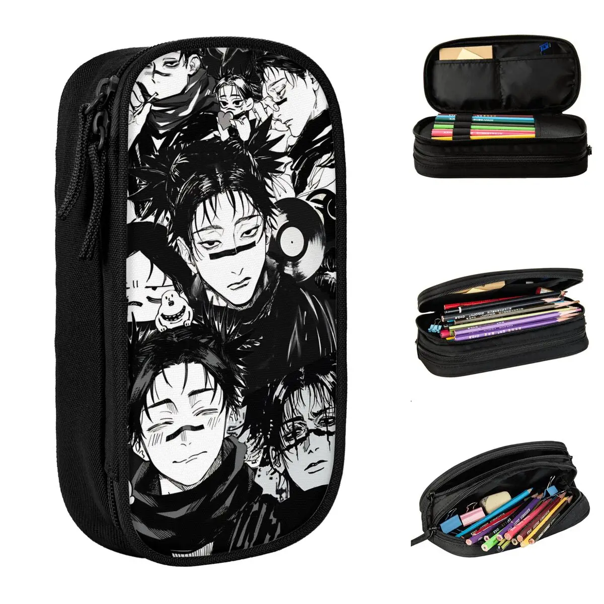 

Пенал Choso Lovely JJK Kaisens Anime: Вместительный пенал-коробка для ручек и карандашей для девочек и мальчиков, отличный подарок для офиса