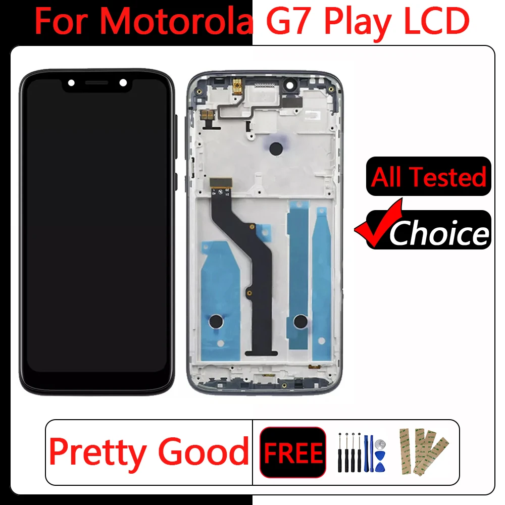 AMOLED Screen For Motorola Moto G7 Play XT1952-4 Lcd Display Touch Screen Digitizer Assembly Replacement For Moto G7 Play LCD