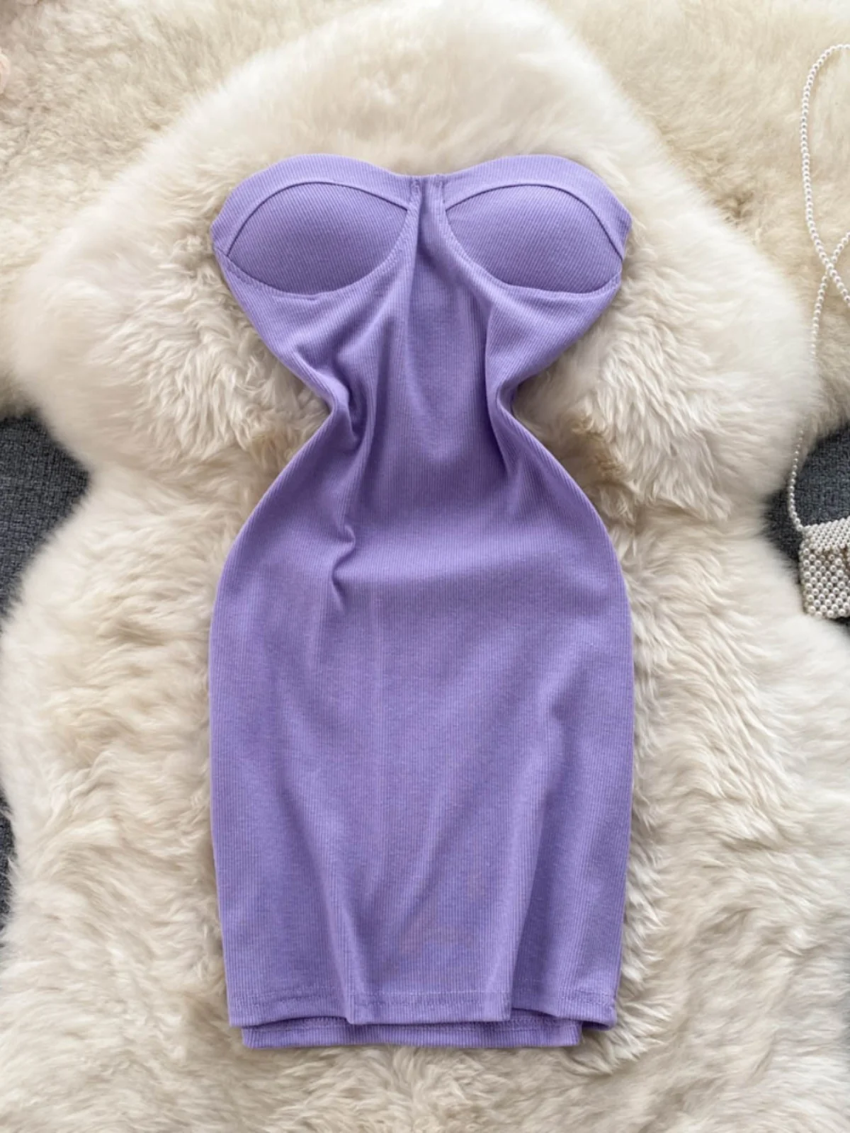 Sexy Sweet-and-Spicy Strapl Dr oulder Bared Waist-Cinching Fairy Skirt woman's Gown ort Skirt for Petite Women