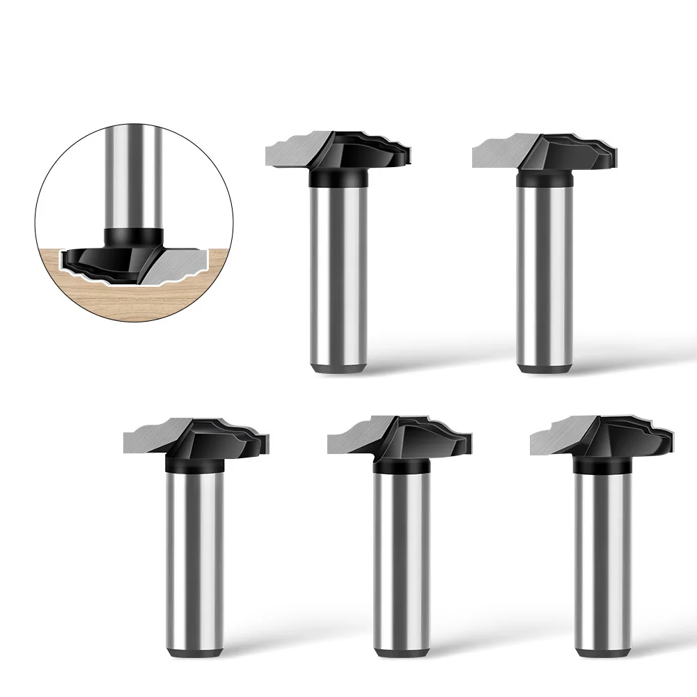 

1 шт. 1/2 "12 мм 12,7 мм фреза с хвостовиком, резьба по дереву, резак для дверной панели шкафа, тонкий тип, обрезка кромки дверной панели, гравировка